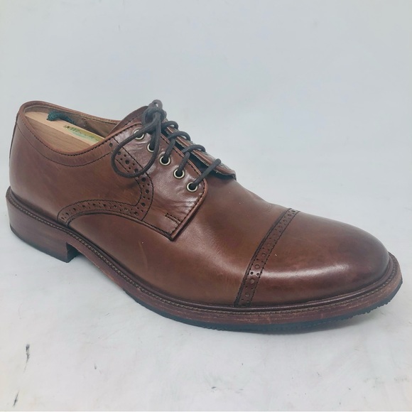 Trask Cap Toe Bison Leather Oxfords main image 12